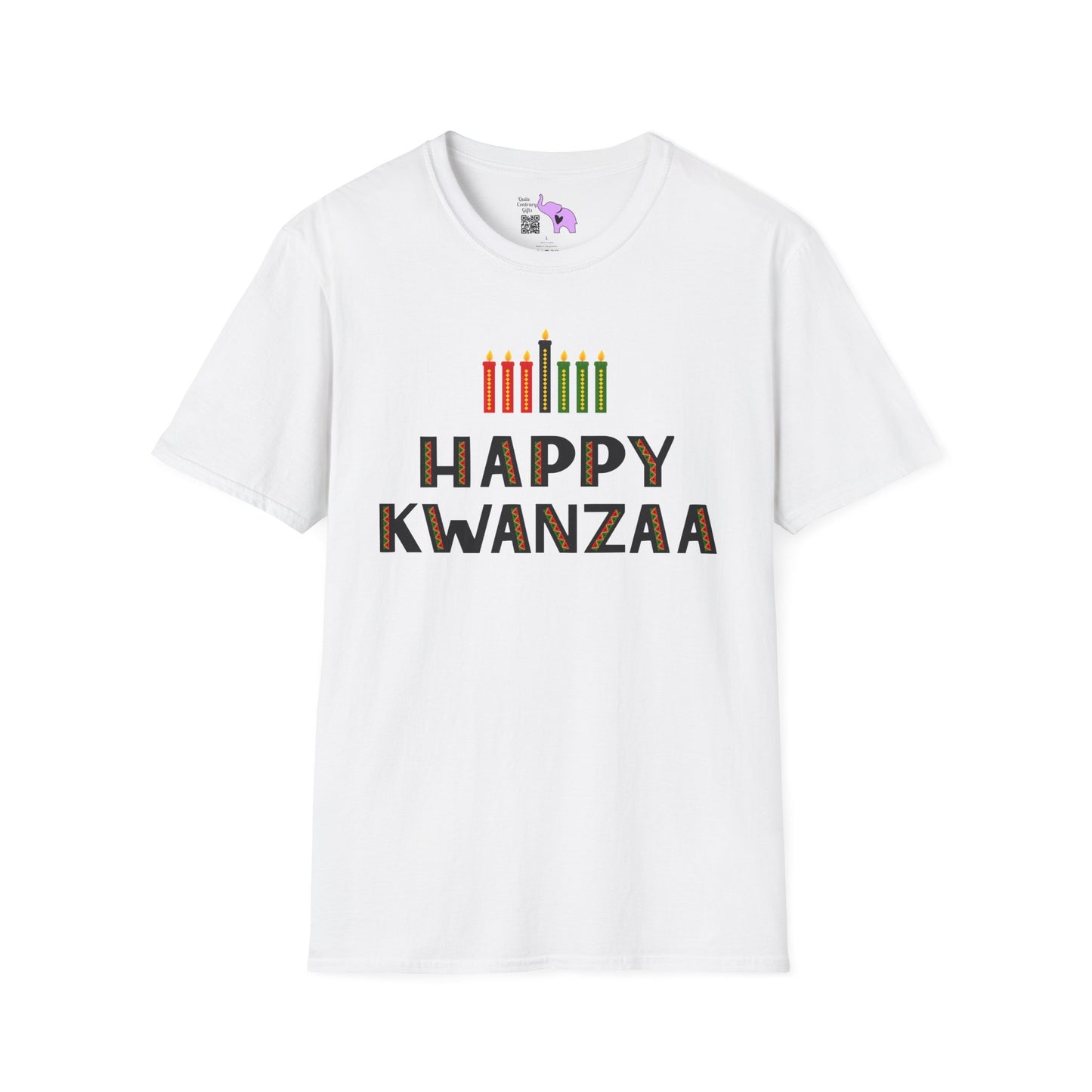 Happy Kwanzaa (Kinara) Adult T-shirt