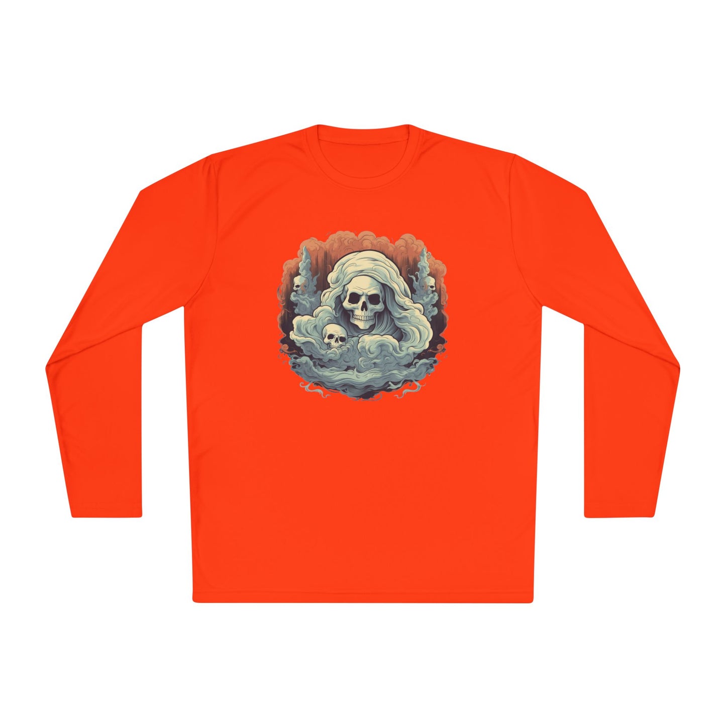 Creepy Ghost 4 Adult Long Sleeve Tee