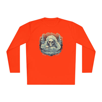 Creepy Ghost 4 Adult Long Sleeve Tee