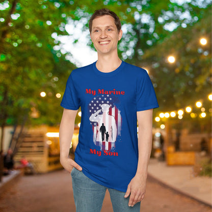 My Marine My Son (Dad) Adult T-shirt