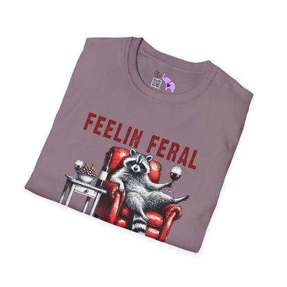 Feelin Feral (Racoon) Adult T-shirt