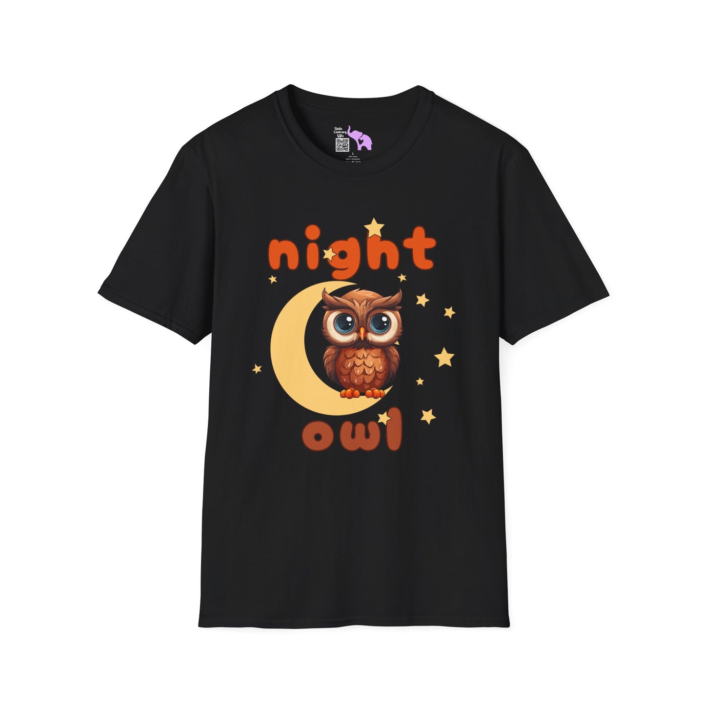Night Owl Adult T-shirt