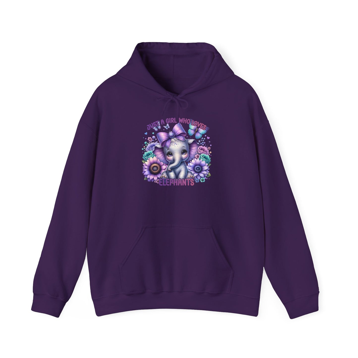 Just A Girl Who Loves Elephants Heavy Blend™ Hooded Sweatshirt