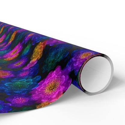 Luminous Carnations Wrapping Paper