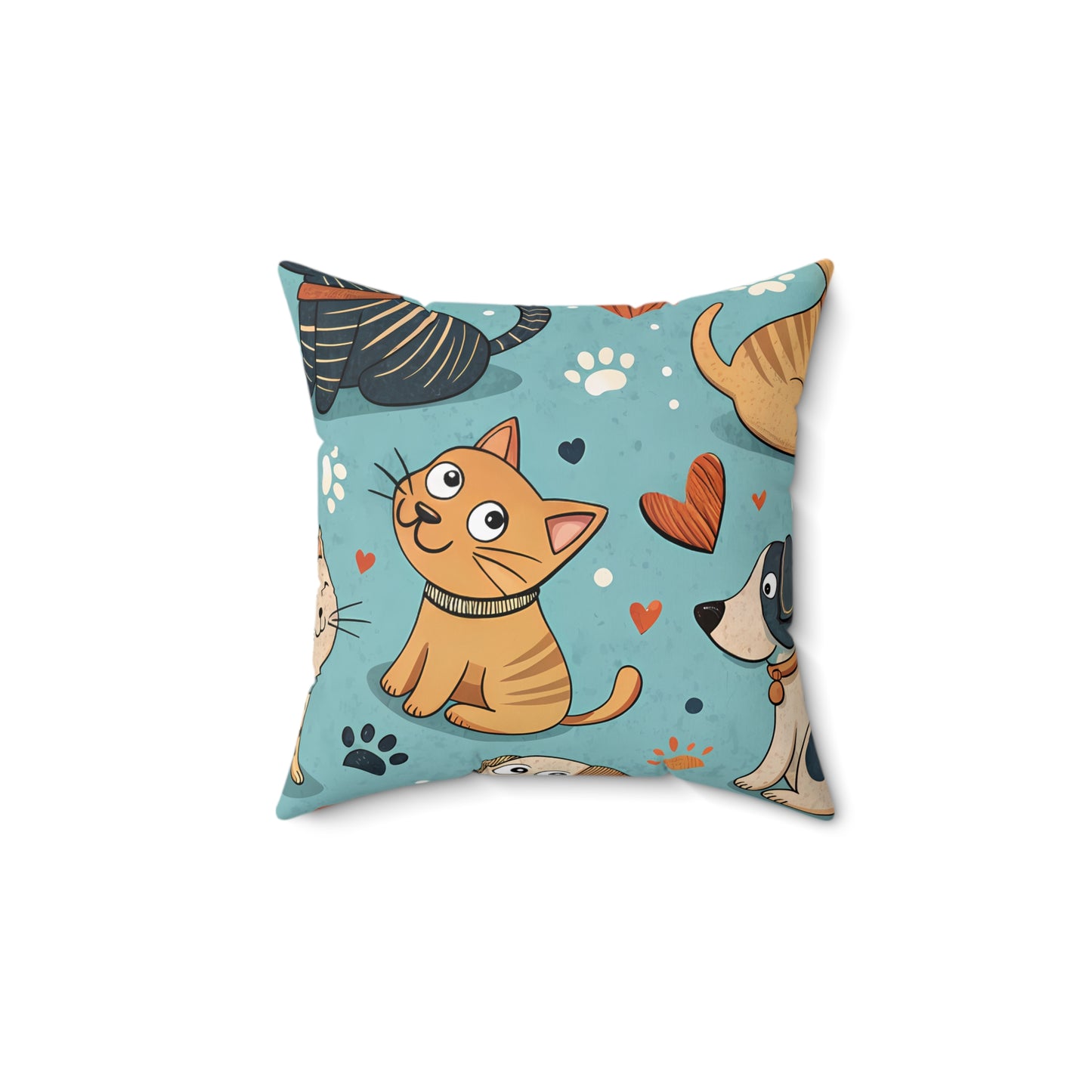 Paws & Whiskers Throw Pillow