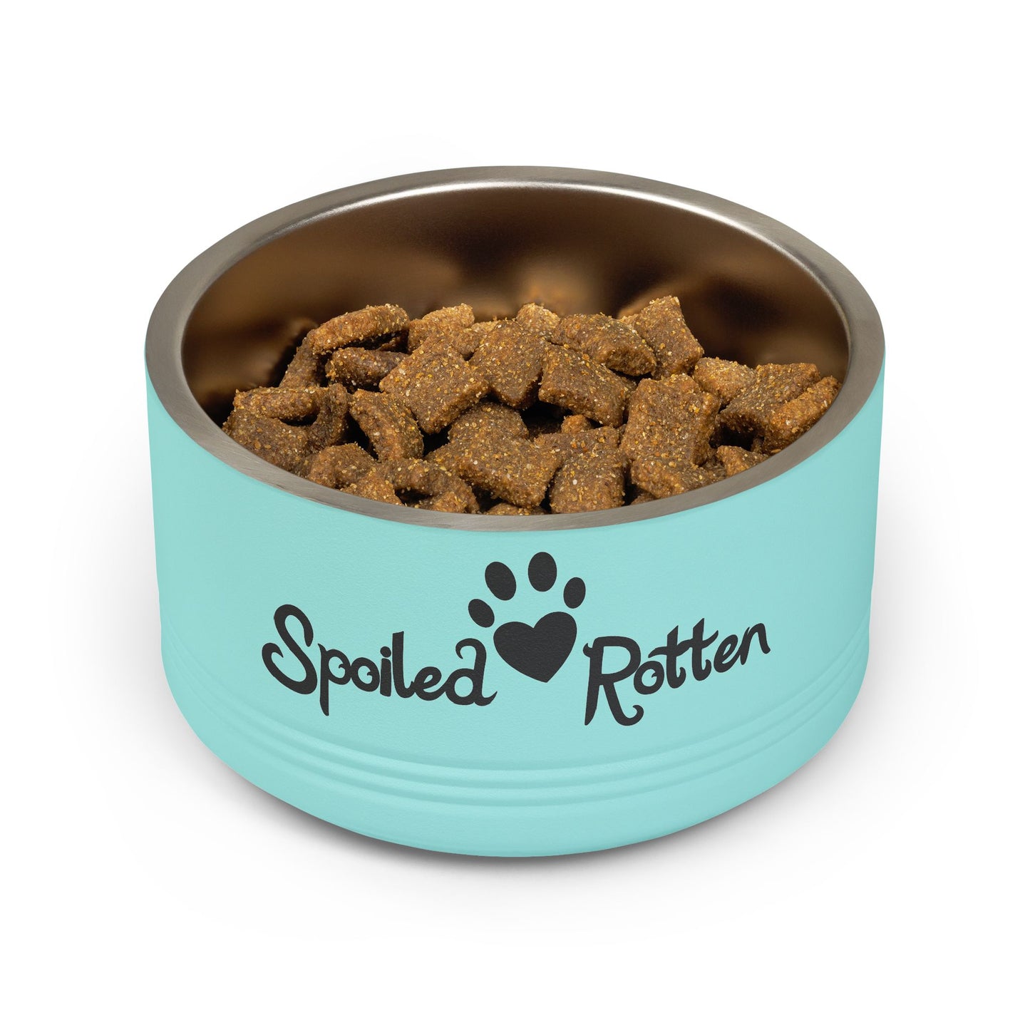 Spoiled Rotten Personalized Pet Bowl – 18oz Stainless Steel Dog & Cat Food Bowl