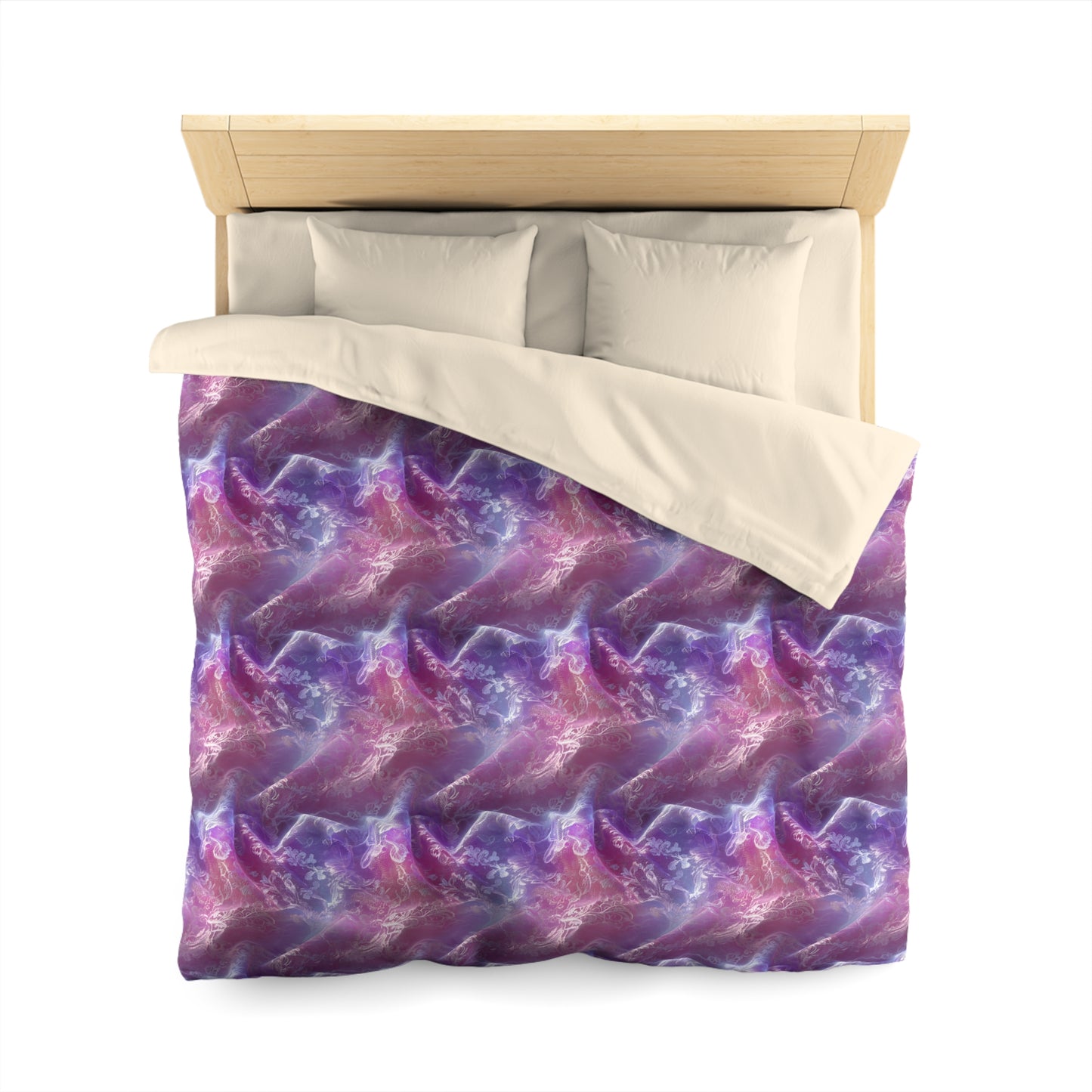 Blush Orchid Sheer & Lace Duvet Bedding Set