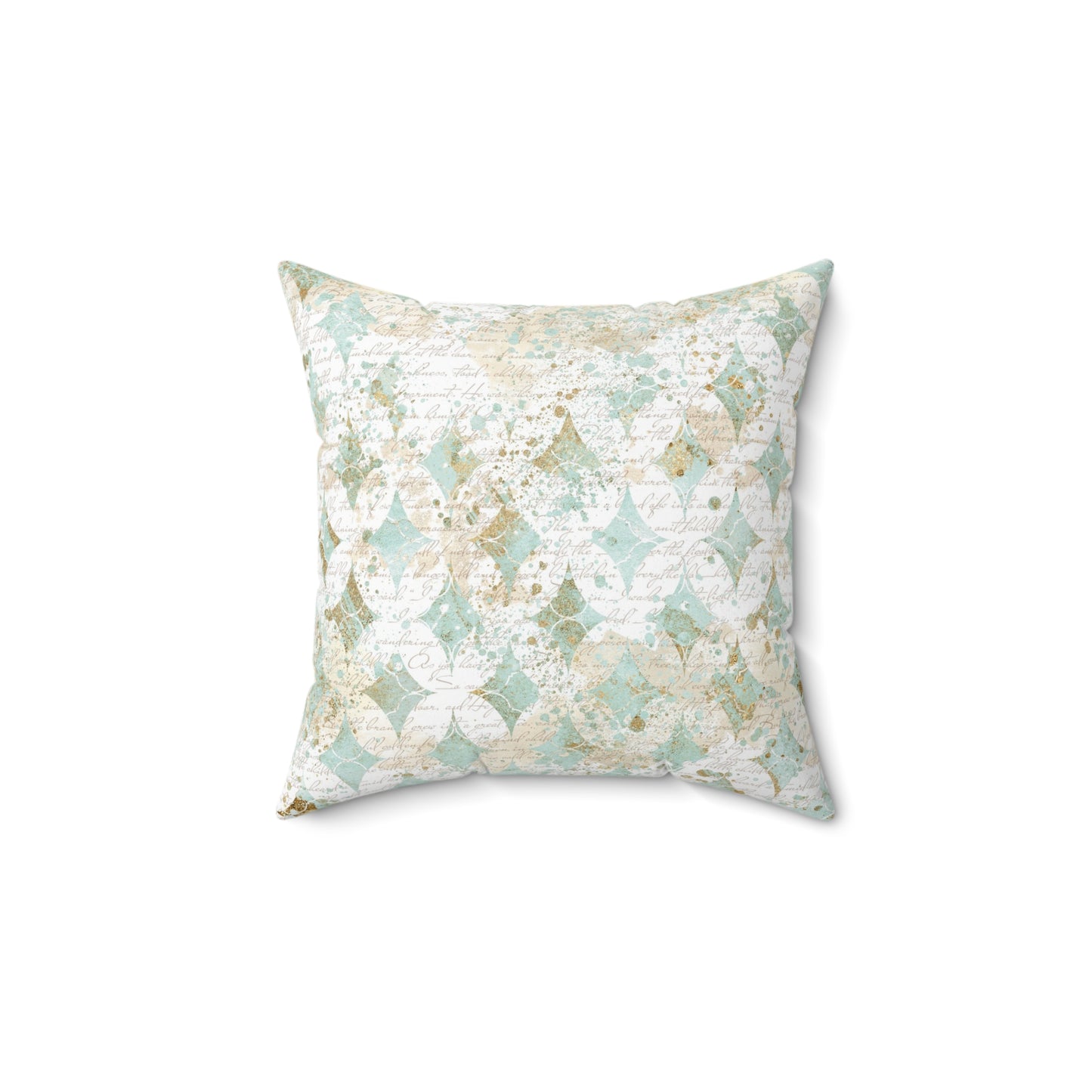 Faded Correspondence Throw Pillow