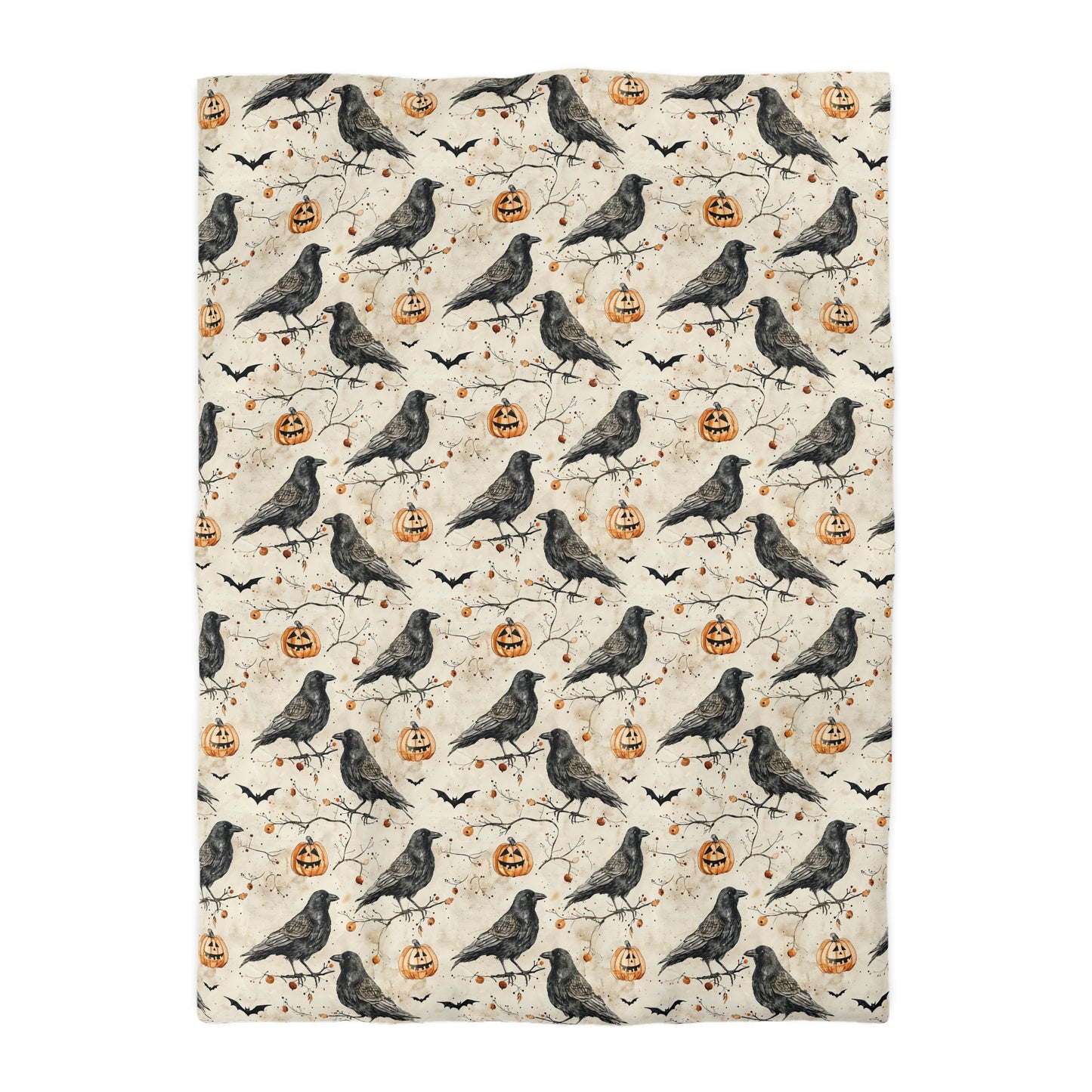 Crow & Gourd Microfiber Duvet Cover