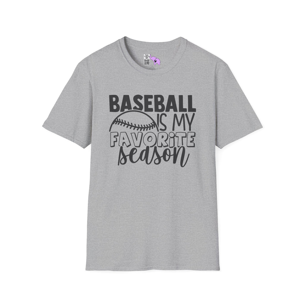 Baseball Is My Favorite Season Adult T-shirt