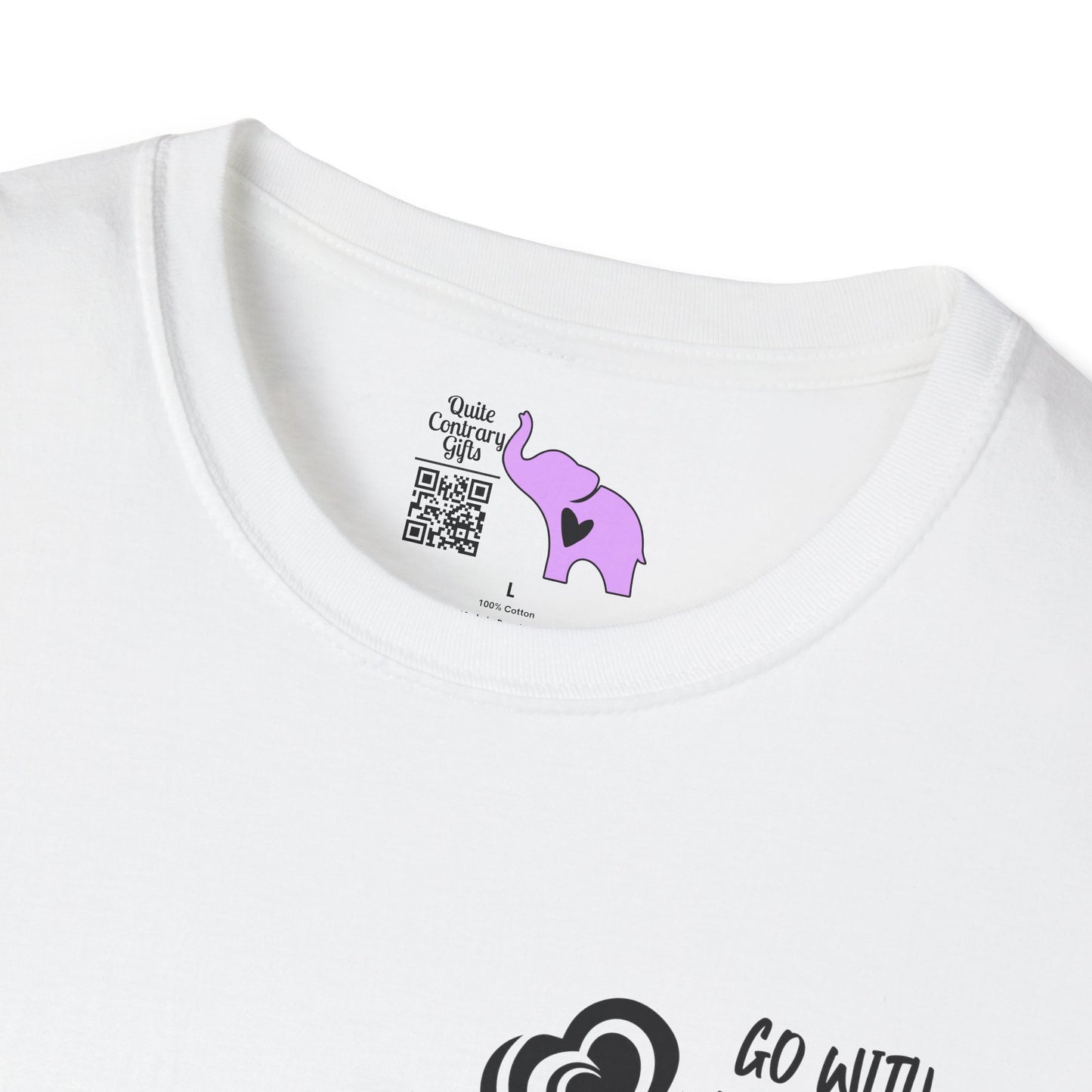 "Go With Purpose In Heart" Hinckley Quote Adult T-shirt