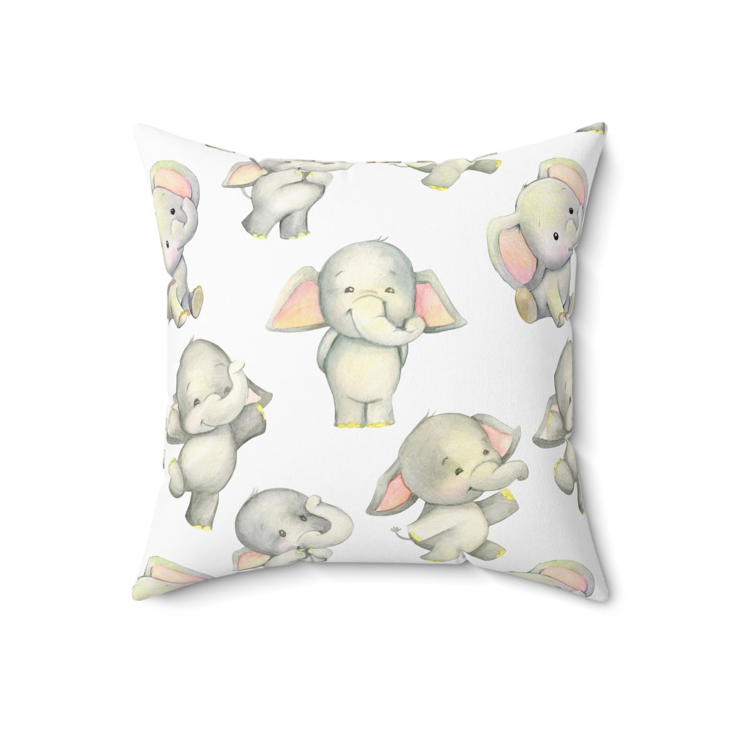 Dancing Elephants Throw Pillow