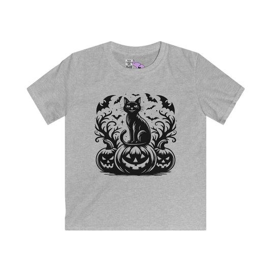 Whiskers at Witching Hour Youth Softstyle Tee