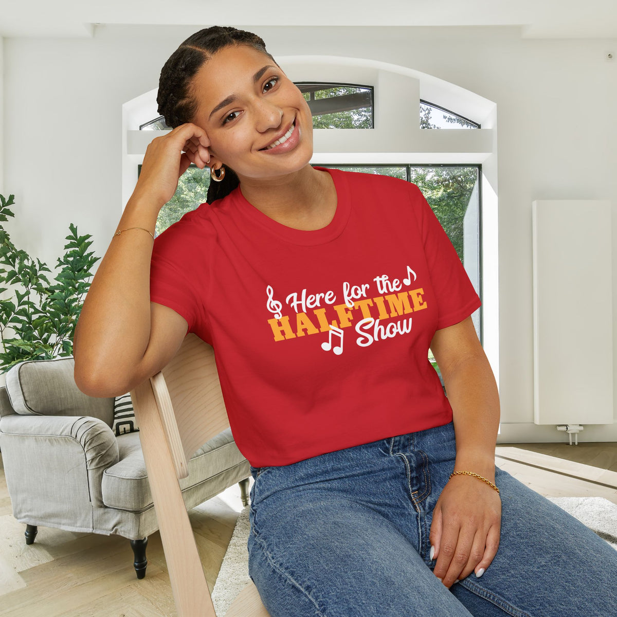 Here For The Halftime Show Adult T-shirt