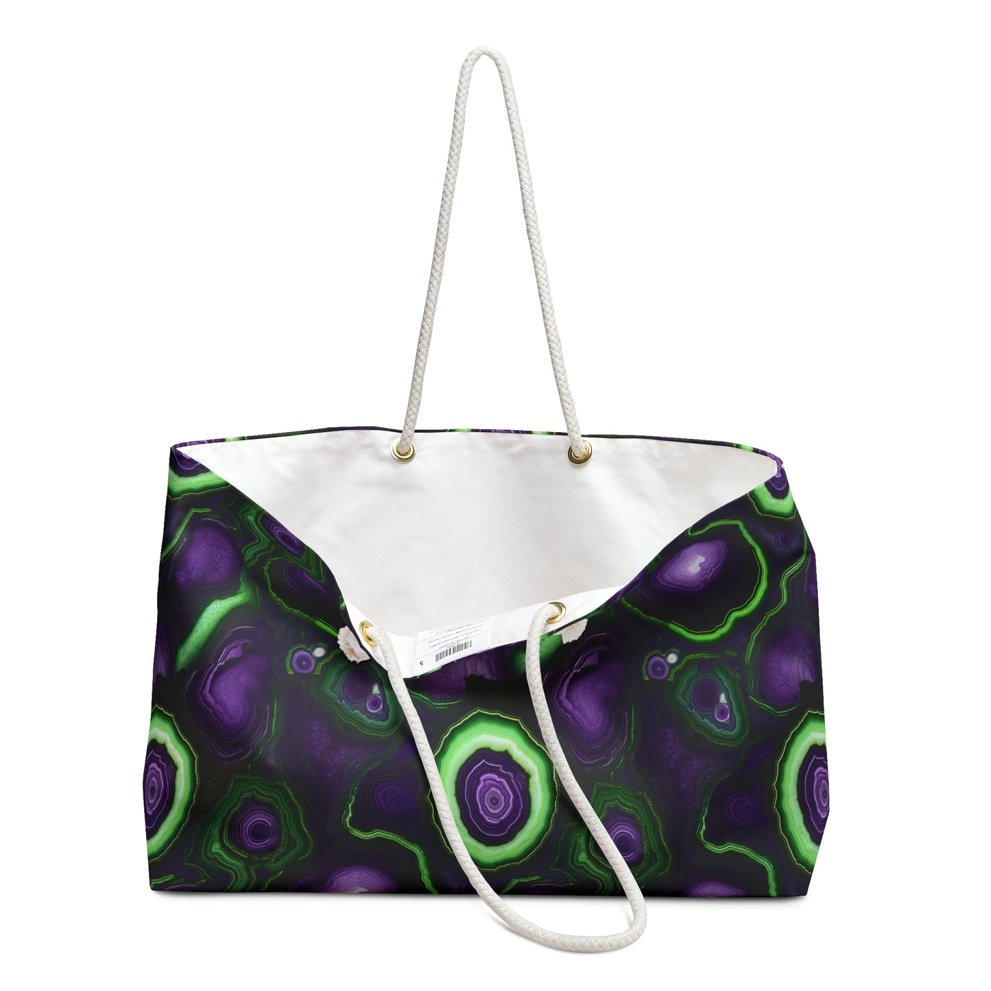 Amethyst & Lime Fracture Weekender Bag