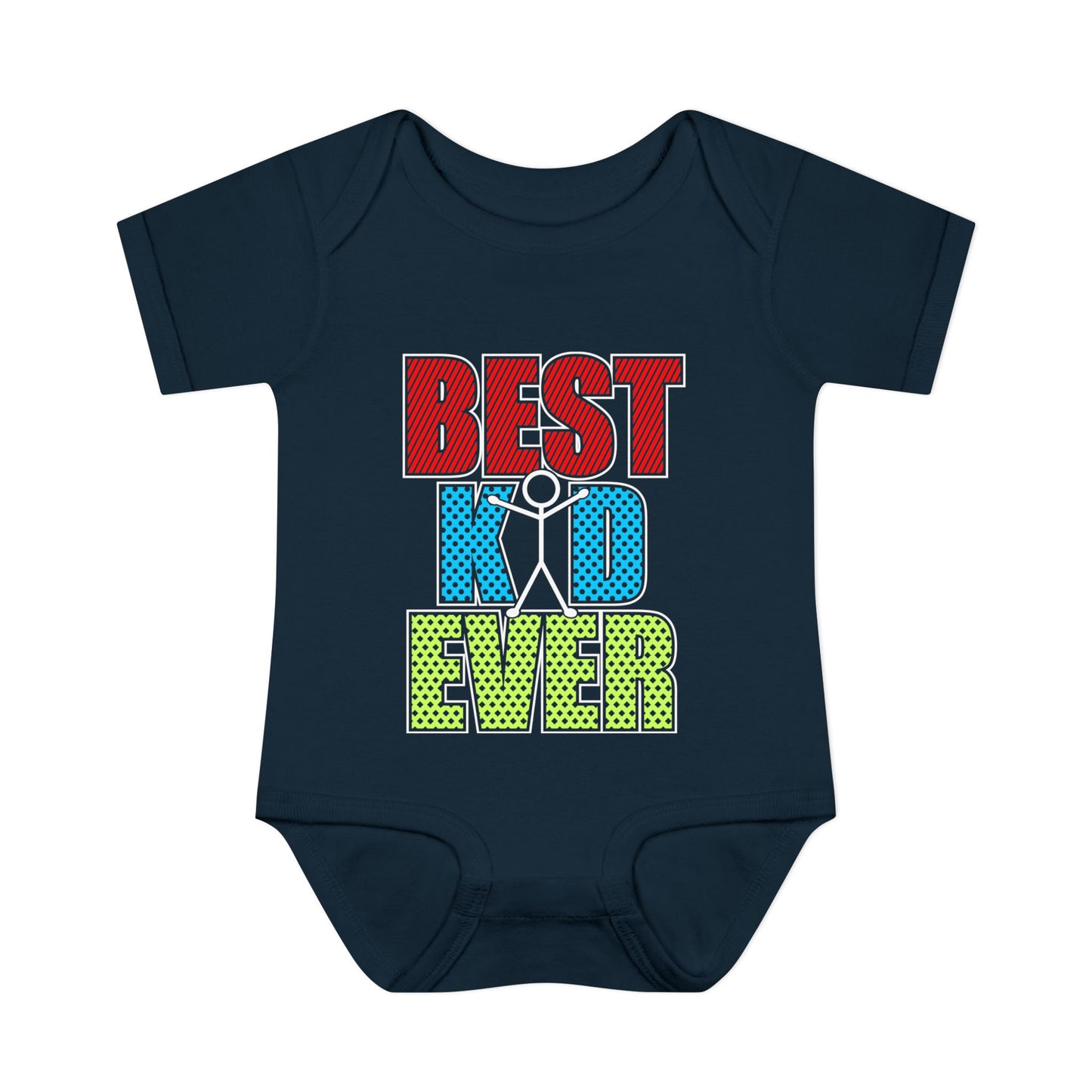 Best Kid Ever (Colorful) Infant Baby Rib Bodysuit