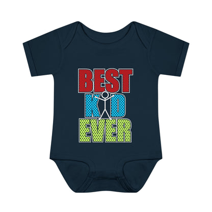 Best Kid Ever (Colorful) Infant Baby Rib Bodysuit