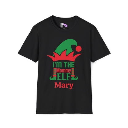 I'm The Mommy Elf Personalized Adult T-shirt