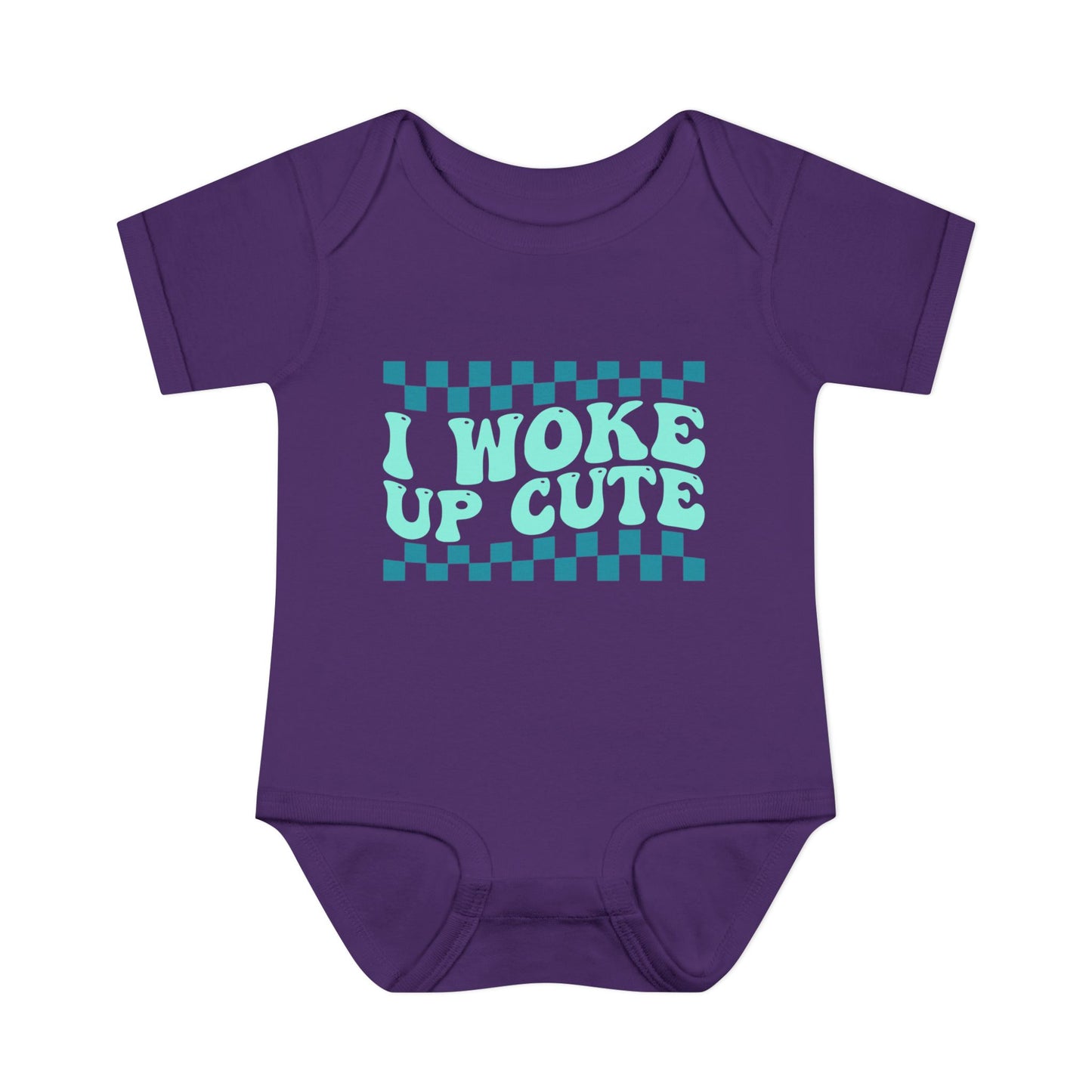 I Woke Up Cute Infant Baby Rib Bodysuit