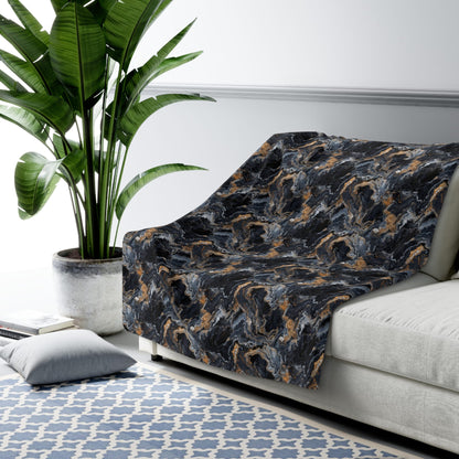 CoMoonspill Marble Fleece Blanket