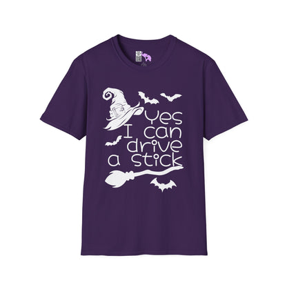 Yes I Can Drive A Stick Adult T-shirt