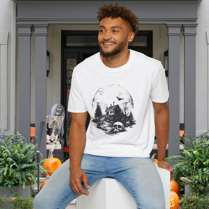 Creepy Full Moon Adult T-shirt