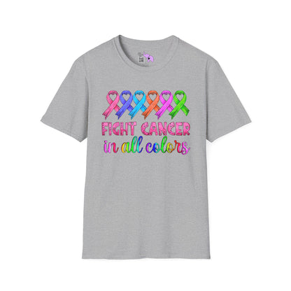 Fight Cancer in All Colors 4 Adult T-shirt