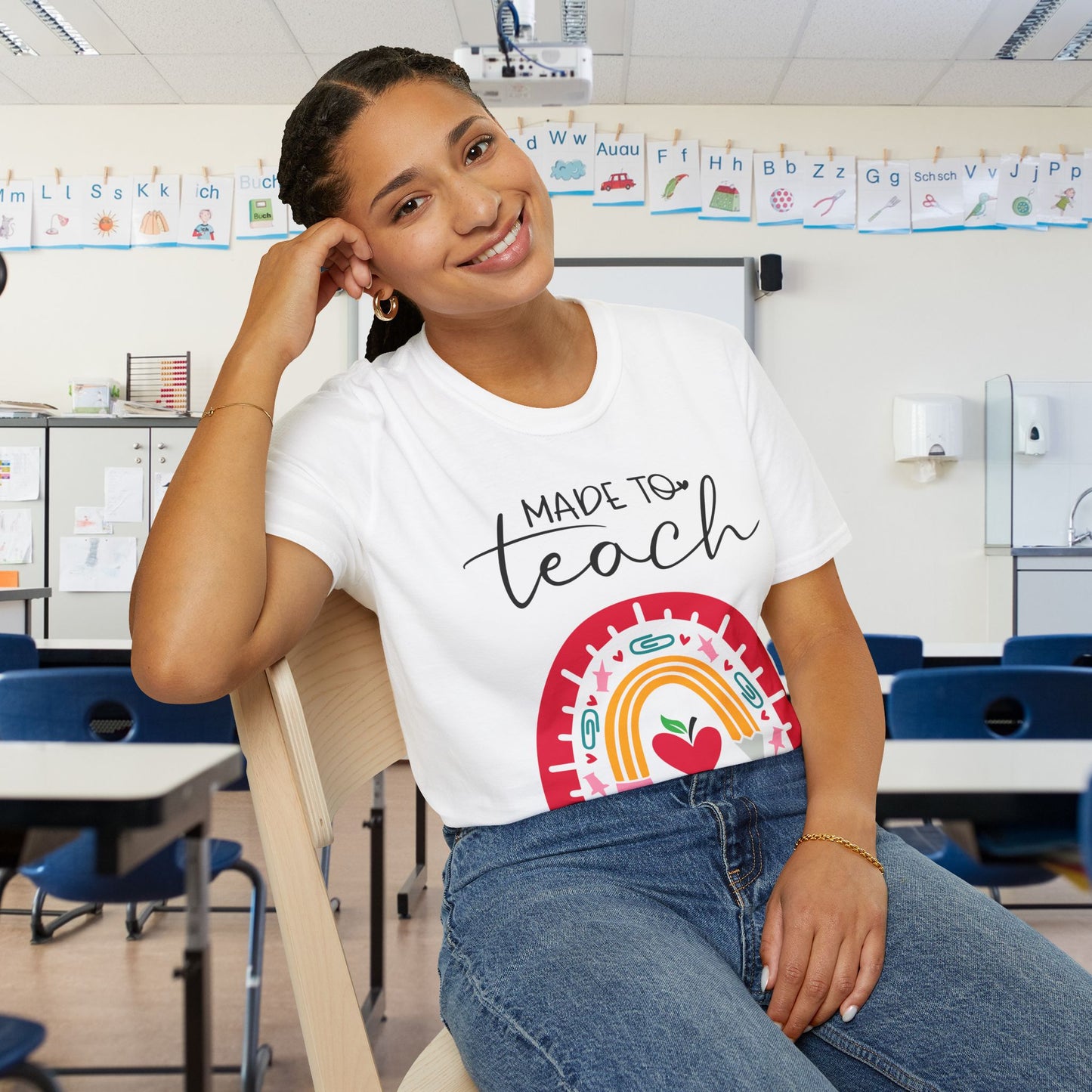 Made to Teach Rainbow T-shirt