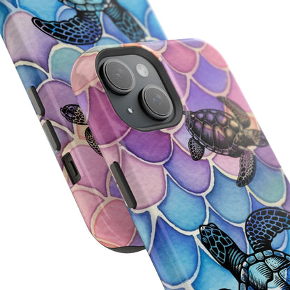 Sea Turtle Silhouette MagSafe® Compatible Tough Case for iPhone