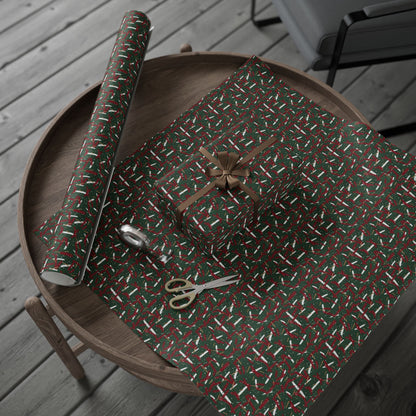 Holiday Brushstrokes Wrapping Paper
