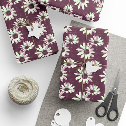 Purple Tide Petals Wrapping Paper
