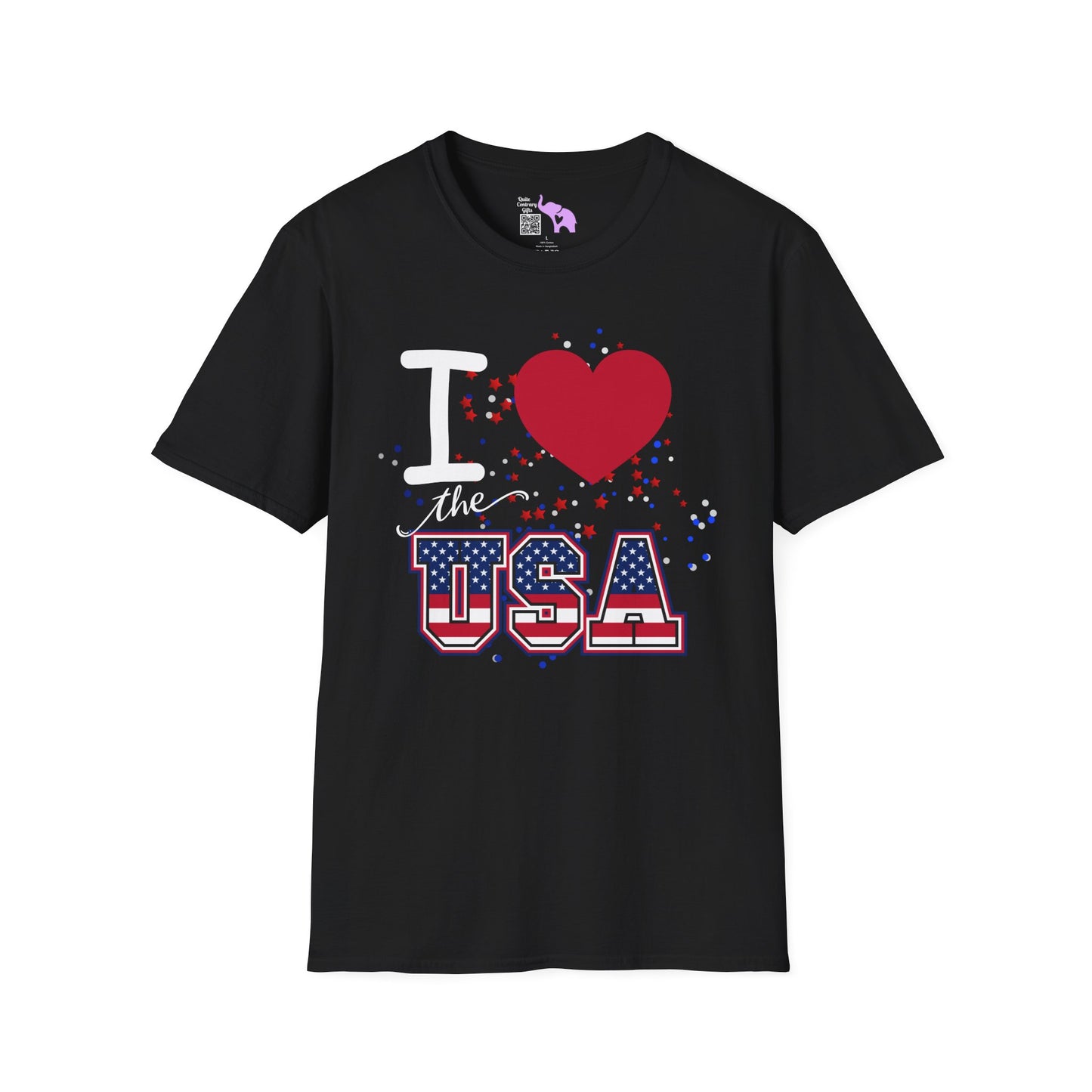 I Love The USA Adult T-shirt