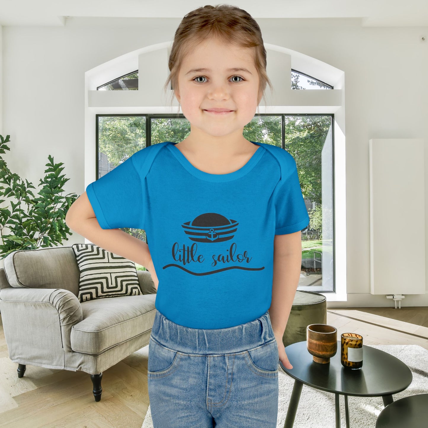 Little Sailor Baby Rib Bodysuit