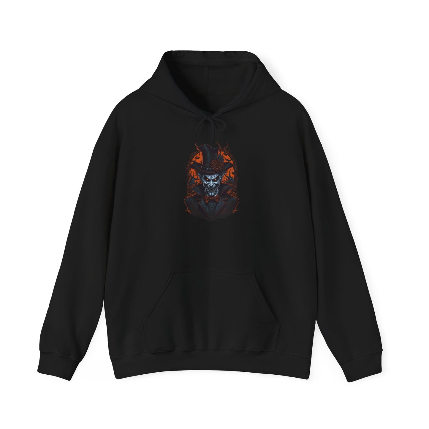 Creepy Demon Wearing Top Hat Heavy Blend™ Hooded Sweatshirt