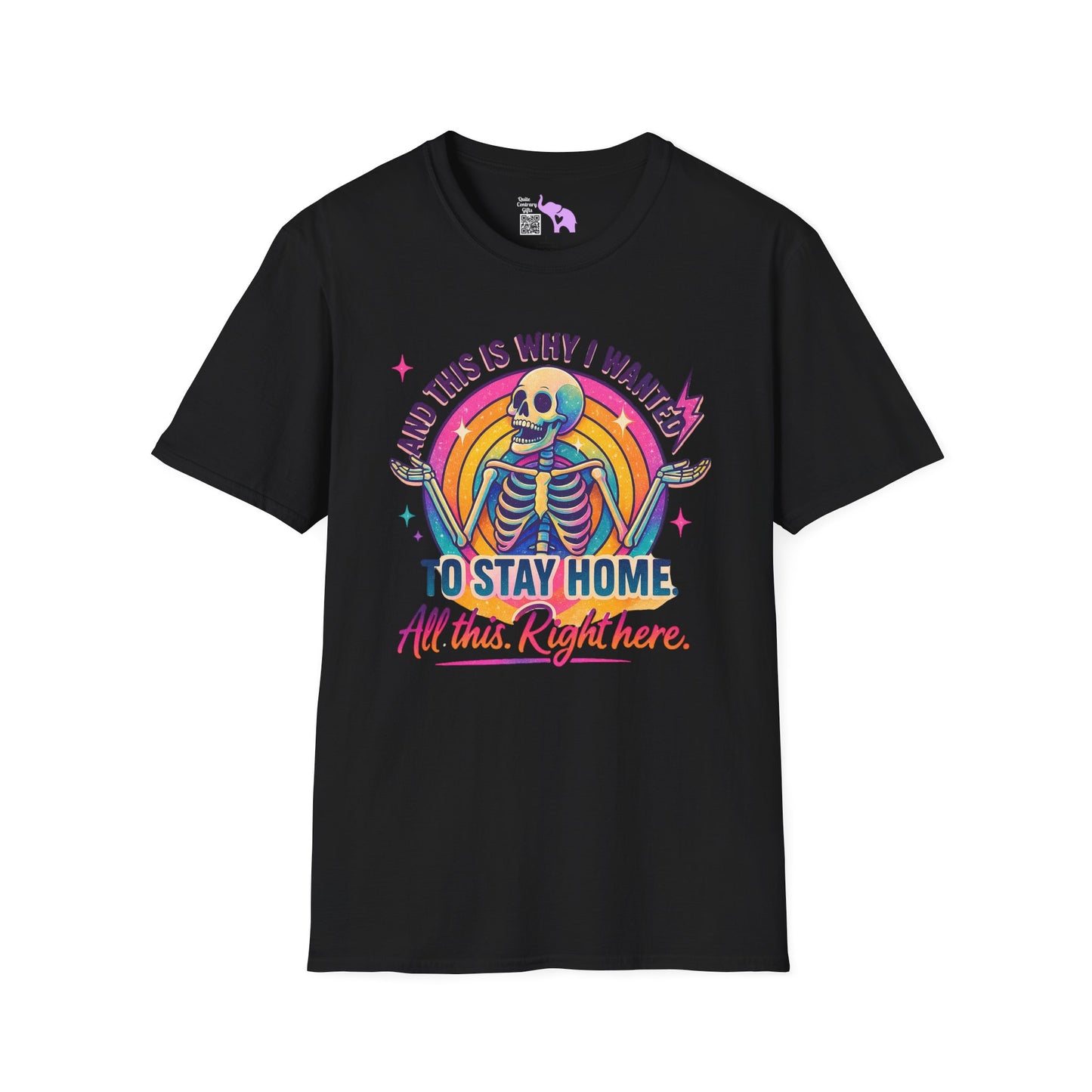 And This Is Why I Wanted To Stay Home All This Right Here Adult T-shirt
