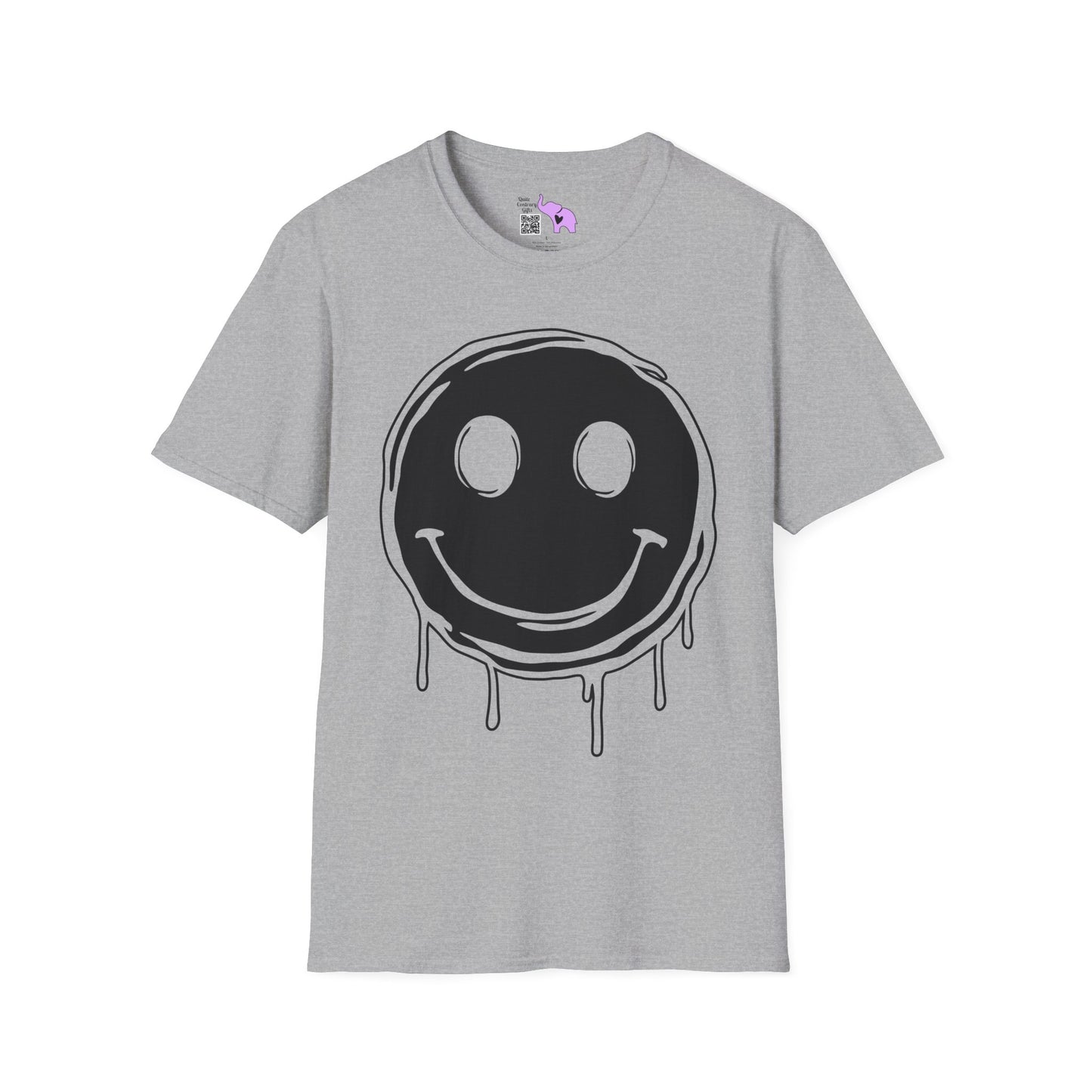 Melty Smiley Face Adult T-shirt