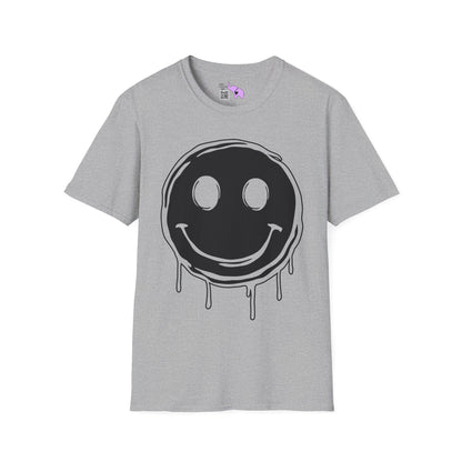 Melty Smiley Face Adult T-shirt