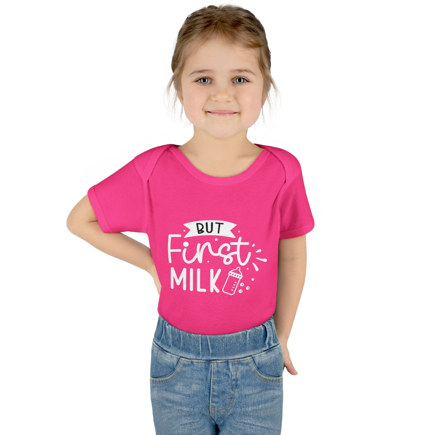 But First Milk Infant Baby Rib Bodysuit