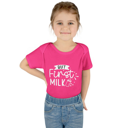 But First Milk Infant Baby Rib Bodysuit