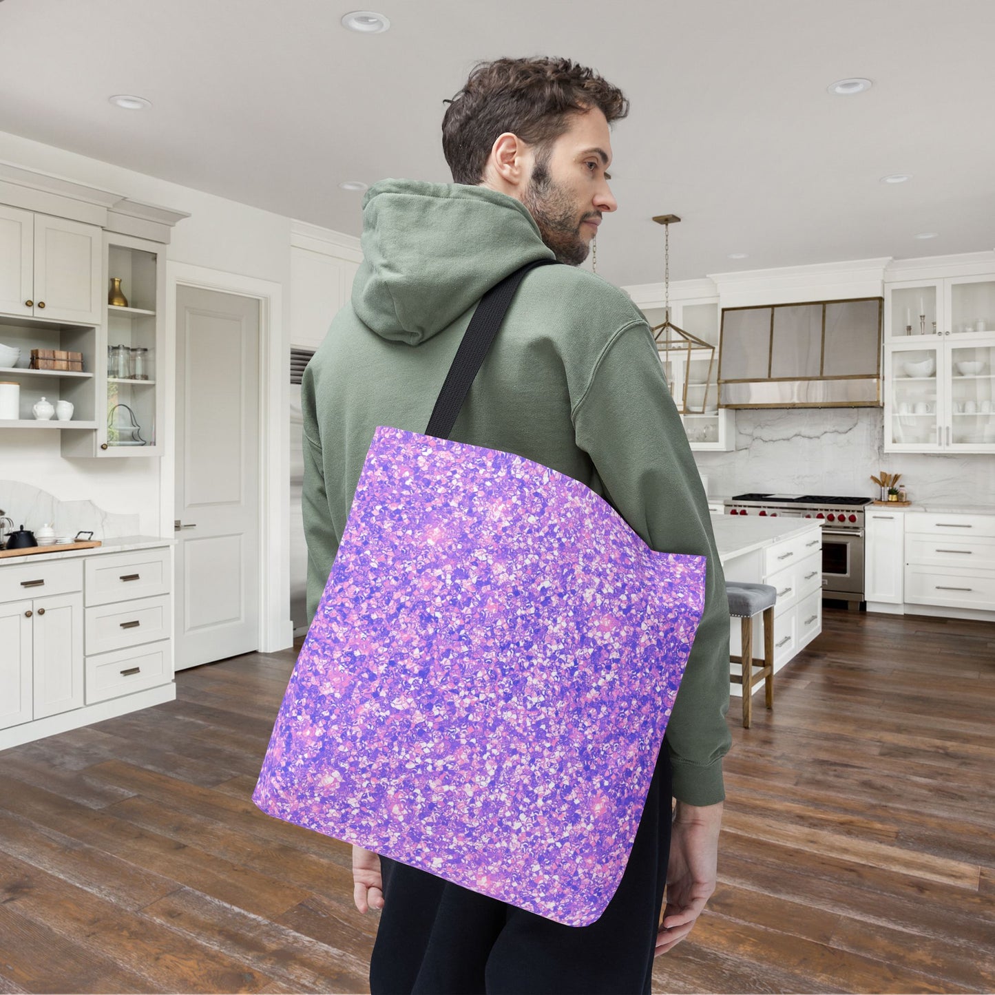 Lavender Crystal Canvas Tote Bag