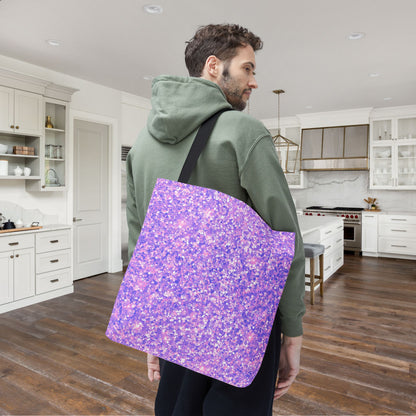 Lavender Crystal Canvas Tote Bag