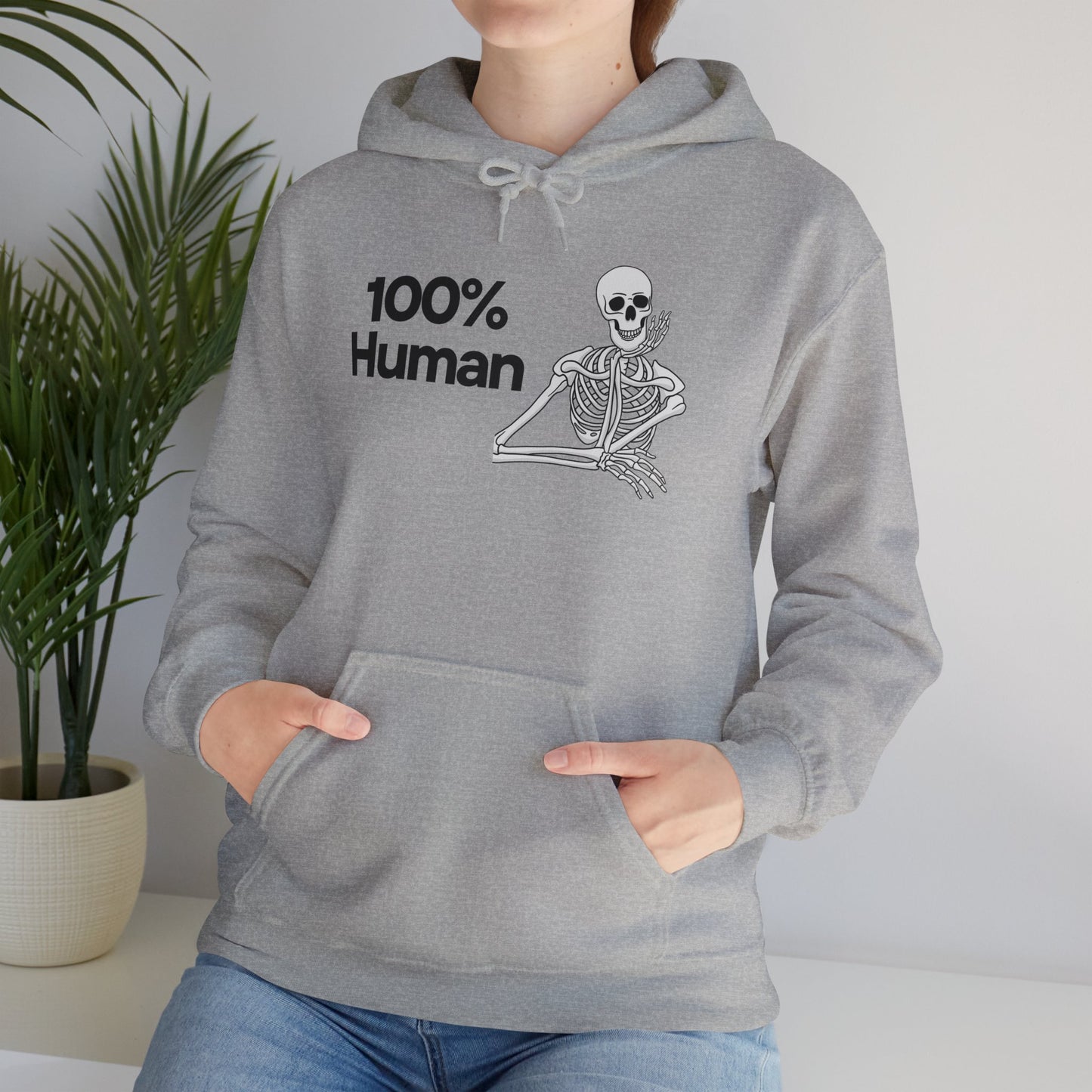 100% Human Skeleton Heavy Blend™ Hooded Sweatshirt