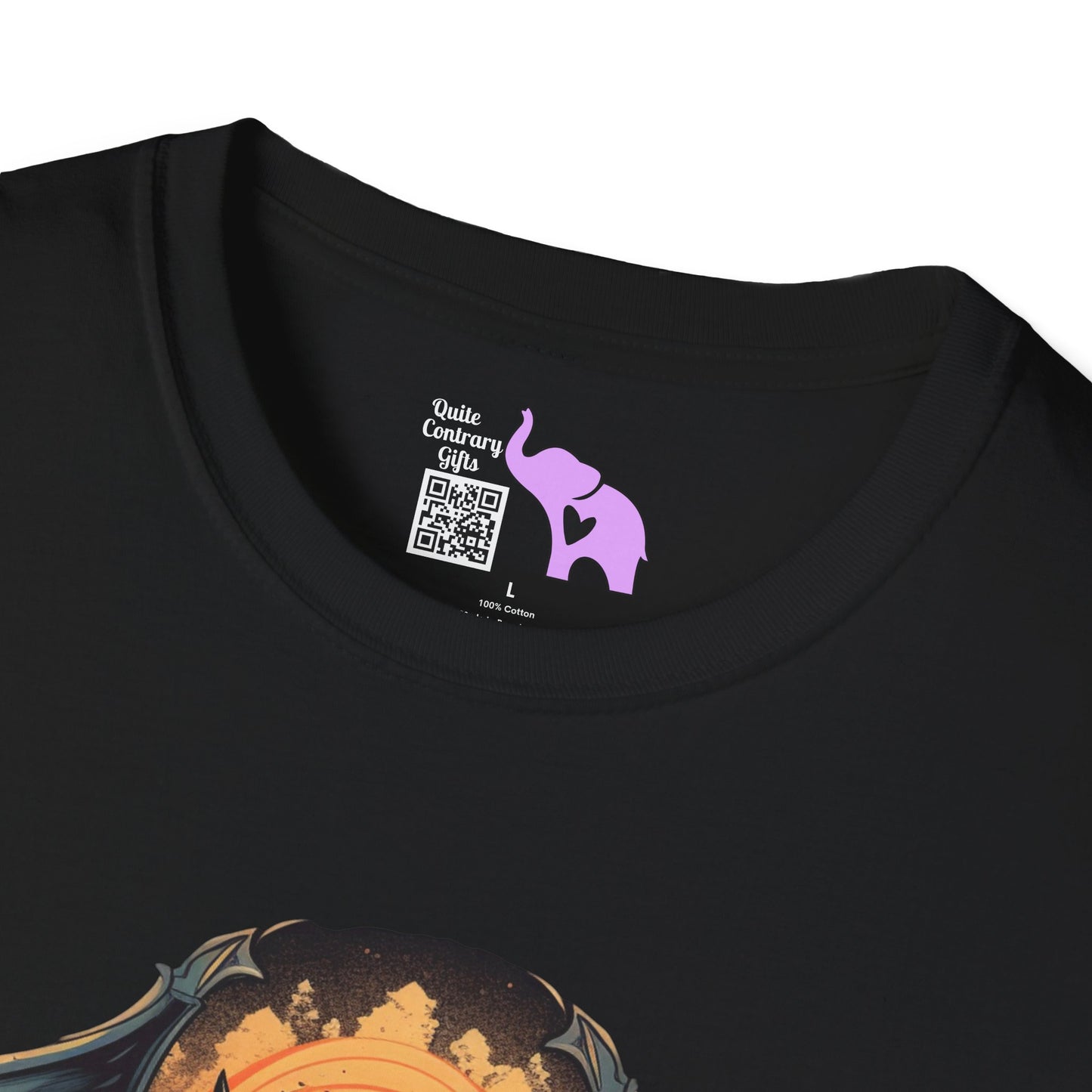 Creepy Bats Over Moon 5 Adult T-shirt