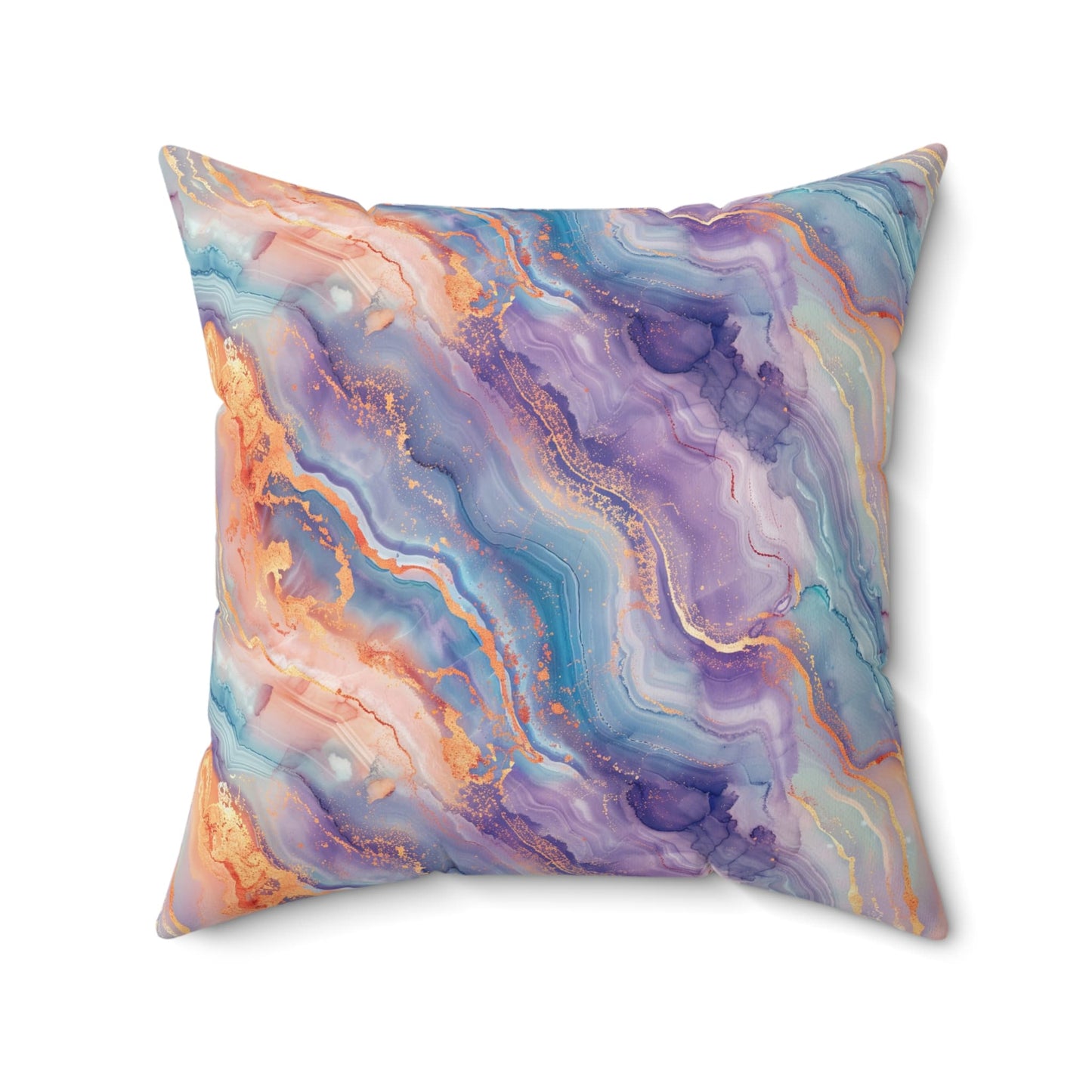 Dreamwave Marble Throw Pillow