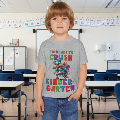 I'm Ready to CRUSH Kindergarten Dinosaur Heavy Cotton™ Toddler T-shirt