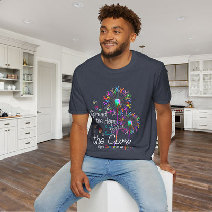 Fight Cancer in All Colors 27 Adult T-shirt