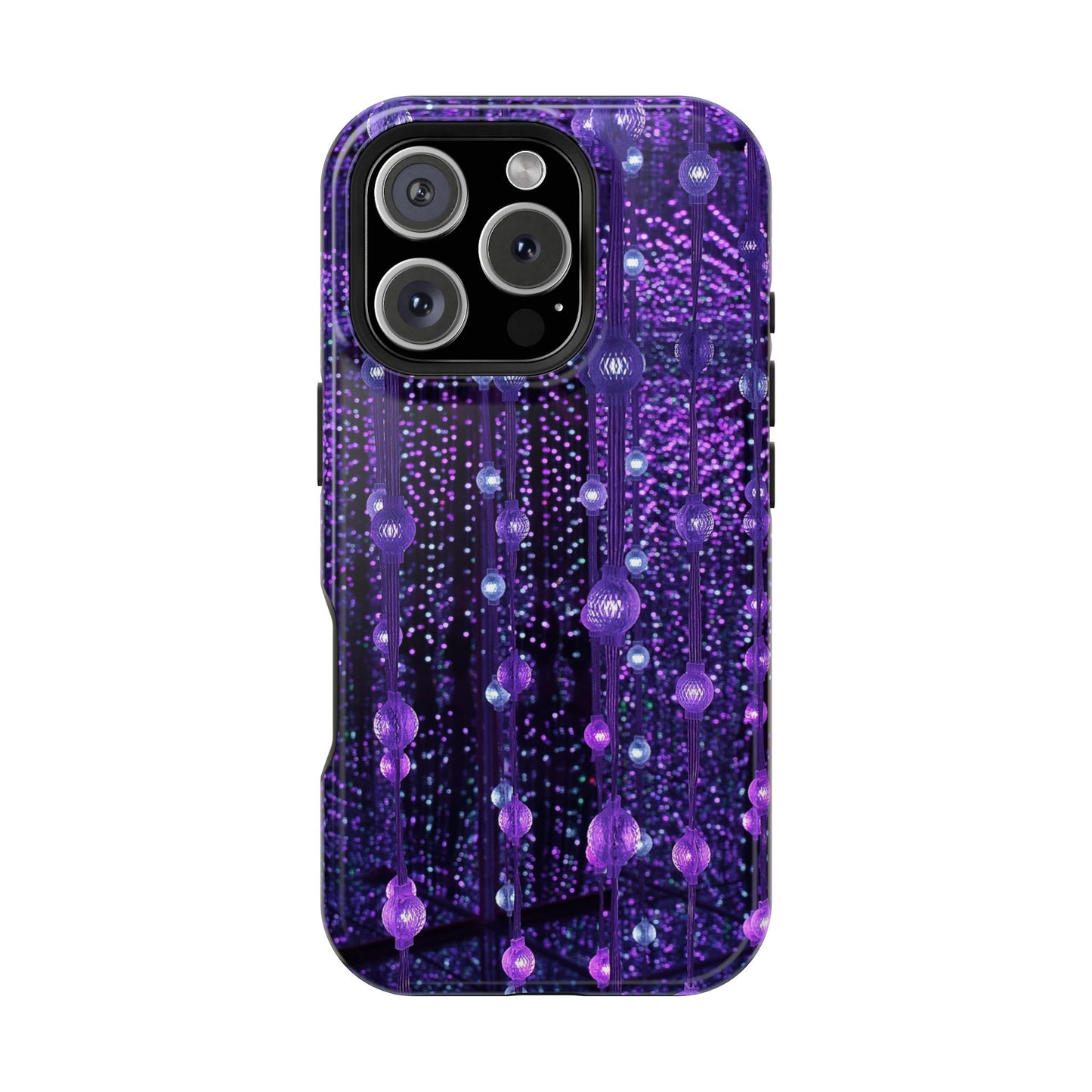 Purple Raindrops MagSafe® Compatible Tough Case for iPhone