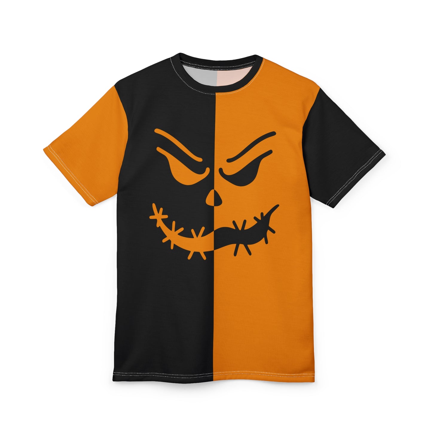 Creepy Stitch Tee – Orange & Black