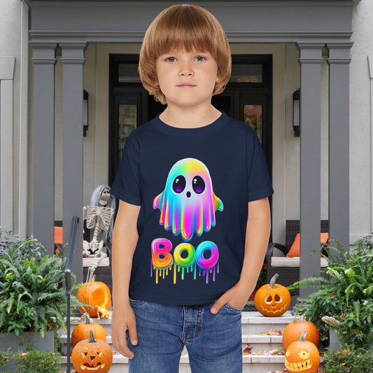 Neon Ghostly Boo Heavy Cotton™ Toddler T-shirt