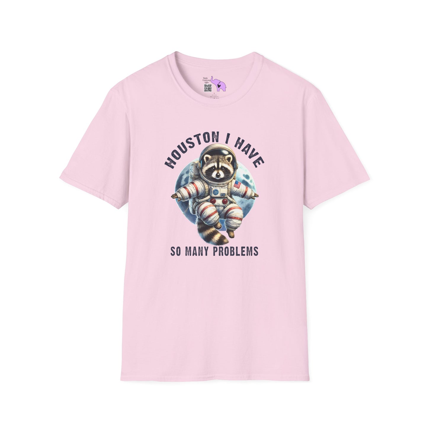 Astronaut Panda Houston I Have So Many Problems Adult T-shirt